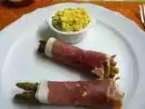 Recette Roulé d'asperges au jambon de bayonne