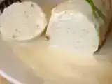 Recette Boudin blanc de volaille a la creme de parmesan