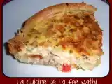 Recette Tarte salée thon poivron mozza