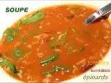 Recette Soupe aux lentilles et aux épinards, un peu comme en grèce