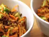 Recette Salade de carottes râpées, lentilles et avocats