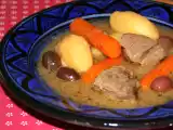 Recette Tajine d'agneau aux pommes de terre et citron confit