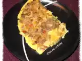 Recette Omelette aux giroles et aux poivrons
