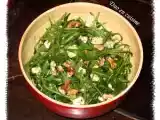 Recette Salade de roquette au bleu et aux noix