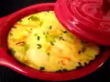 Recette Clafoutis de crabe, poireaux et carottes