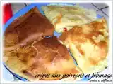 Recette Crepes aux poivrons et fromage