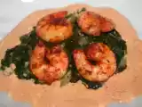 Recette Scampis sur nid d'épinards, sauce citronnée au mascarpone