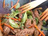 Recette Wok de boeuf au basilic thaï