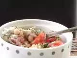 Recette Salade aux pois chiche et aux maquereaux fumés