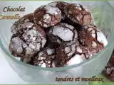Recette Biscuits craquelés, tendres et moelleux, au chocolat et à la cannelle, sans gluten