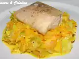 Recette Filet de saumon et fondue de légumes exotique