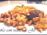 Recette Macaroni aux boulettes de veau, sauce tomates