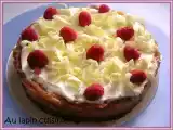 Recette Cheesecake au chocolat blanc, framboises et mascarpone