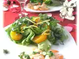 Recette Salade thaï aux crevettes et aux mandarines, une belle idée pour la st-valentin!