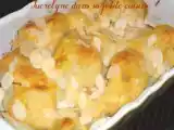 Recette Gratin de chou fleur aux amandes