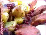 Recette Magret de canard, sauce groseille et pommes au four au thym