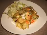 Recette Gratin de carottes, pommes de terre & courgettes au chèvre frais