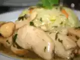 Recette Poulet sauté à la mélisse et aux noix de cajou