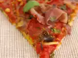 Recette Tarte à la tomate, jambon cru, figues et pignons de pin
