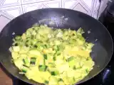 Recette Wok de courgettes au curry