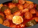 Recette Tajine de boulettes de veau aux courgettes
