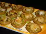 Recette Mini-tartelettes fondue de poireaux / noix de st jacques