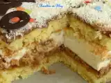 Recette Gateau aux mousses au chocolat au lait et noix de coco