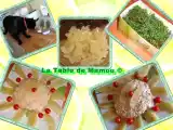 Recette Pomelos chinois au crabe, thon et crevettes