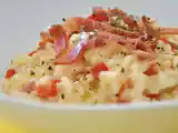Recette Risotto au chorizo, poivron rouge et manchego