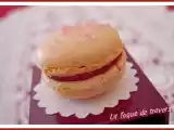 Recette Macarons précieux ganache à la fraise