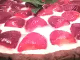 Recette Tarte aux fraises, pâte sablée au chocolat