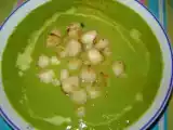 Recette Soupe de petits pois aux st jacques