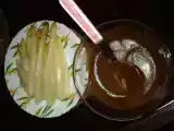 Recette Asperges croustillantes, sauce à la fraise
