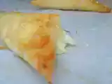 Recette Tiropitakia (triangles farcis à la grecque)
