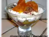 Recette Tiramisu en verrine aux mandarines et cookies chocolat