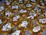 Recette Mini tartelettes au confit doignons chèvre et thym frais