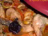Recette Tajine de poulet, pruneaux et citrons confits