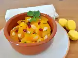 Recette Salade d'oranges au sirop de caramel et coriandre fraîche