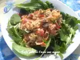 Recette Salade de goberge, sauce crémeuse au pesto de tomates séchées