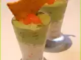 Recette Verrine avocat, saumon & crabe