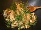 Recette Wok de poulet aux petits légumes (pois gourmands et tomates)