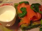 Recette Grand blini aux pousses d'épinards et saumon fumé