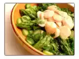 Recette La salade d'asperges aux coquilles st jacques