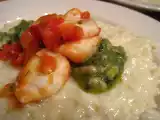 Recette Risotto de supions au basilic, tomates et pistou