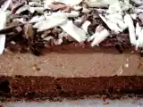 Recette Mousse pralinée et chocolat sur feuilleté croquant praliné