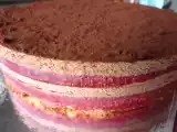 Recette Délice choco-framboise sur dacquoise amande