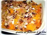 Recette Gratin de potiron et feta ( recette crétoise )
