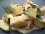 Recette Poêlée de légumes sauce au chèvre