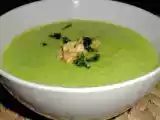 Recette Velouté de courgettes au chèvre frais, persil & huile de noix