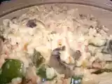 Recette Risotto de courgettes, aux champignons et aux lardons